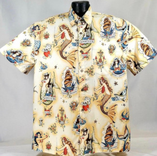 Sailor Tattoos Hawaiian Shirt